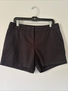 J. Crew Black Tailored Cotton-Blend Shorts